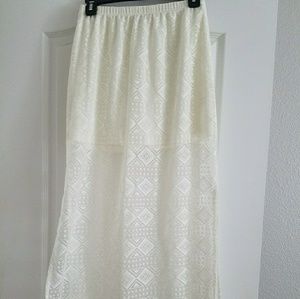 la hearts maxi skirt